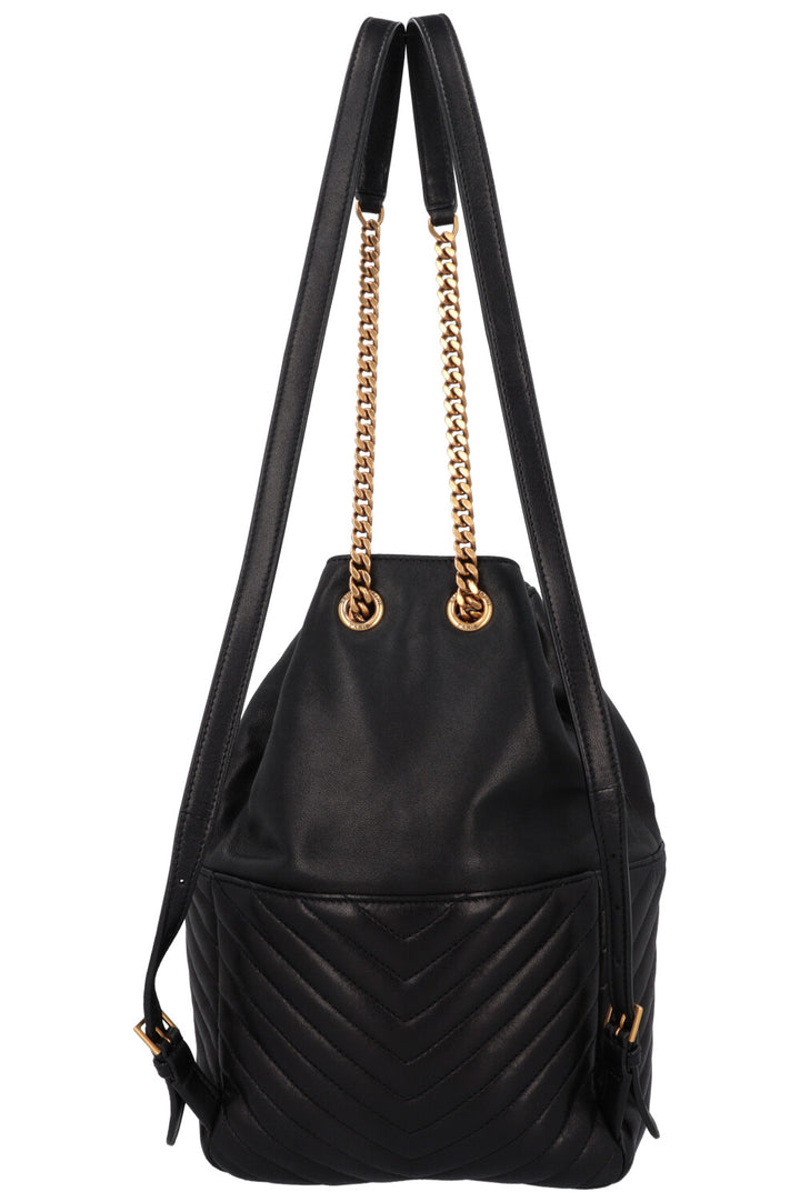 SAINT LAURENT Joe Backpack Leather Black