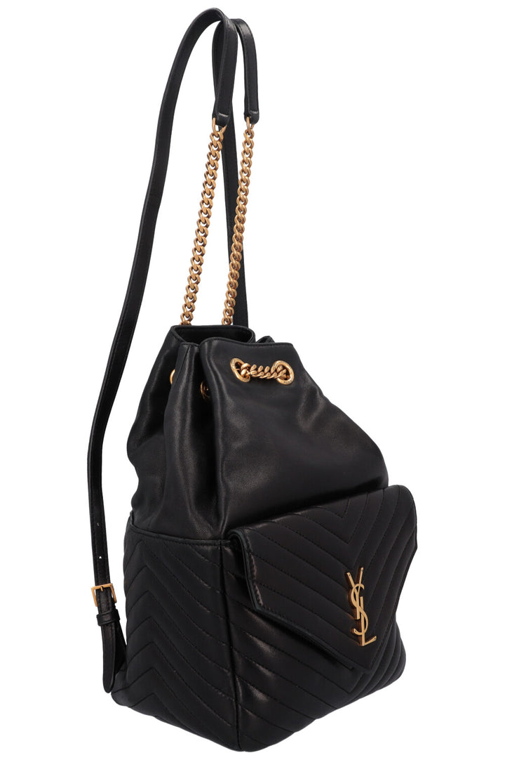 SAINT LAURENT Joe Backpack Leather Black