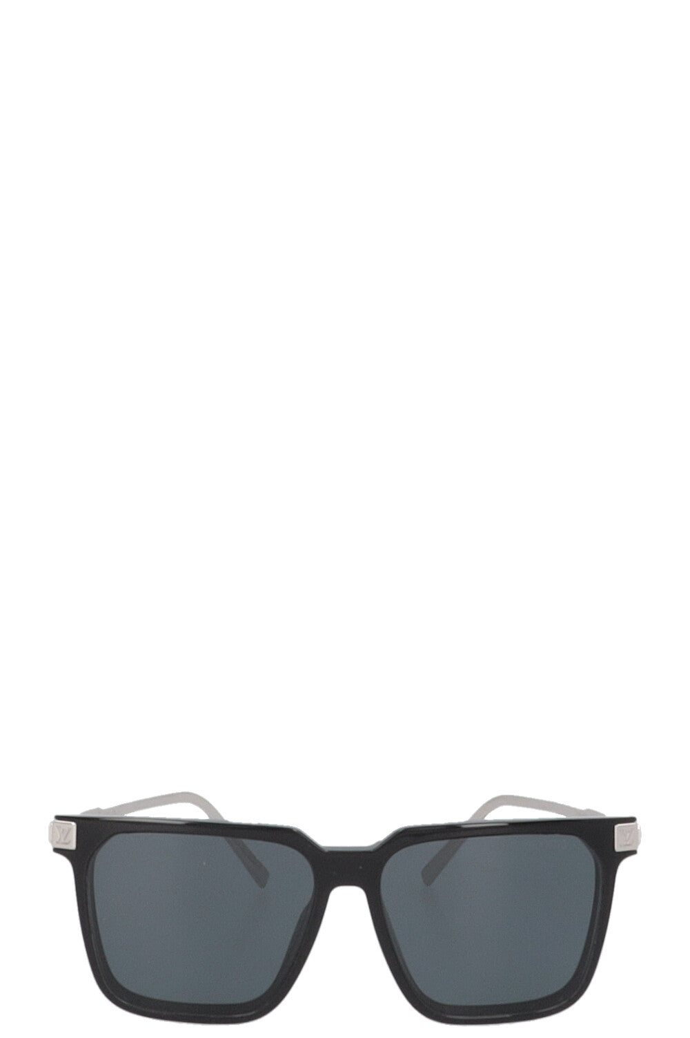 LOUIS VUITTON Rise Square Sunglasses Black Silver