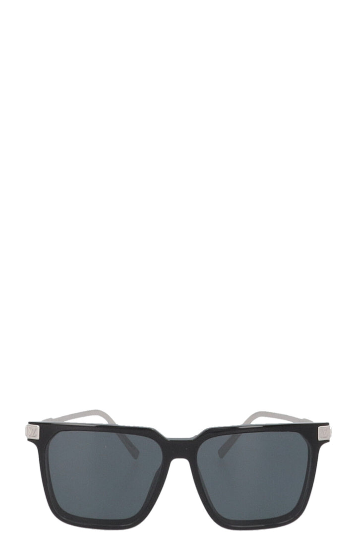 LOUIS VUITTON Rise Square Sunglasses Black Silver