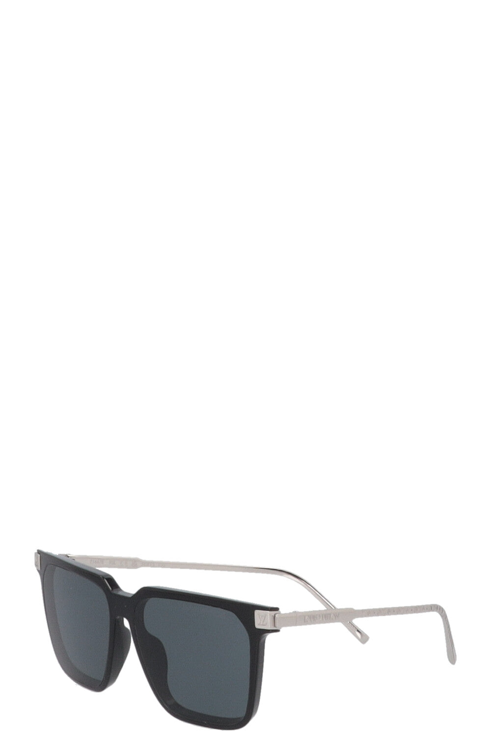 LOUIS VUITTON Rise Square Sunglasses Black Silver
