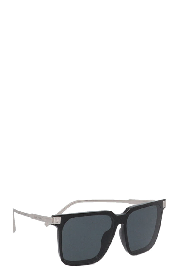 LOUIS VUITTON Rise Square Sunglasses Black Silver