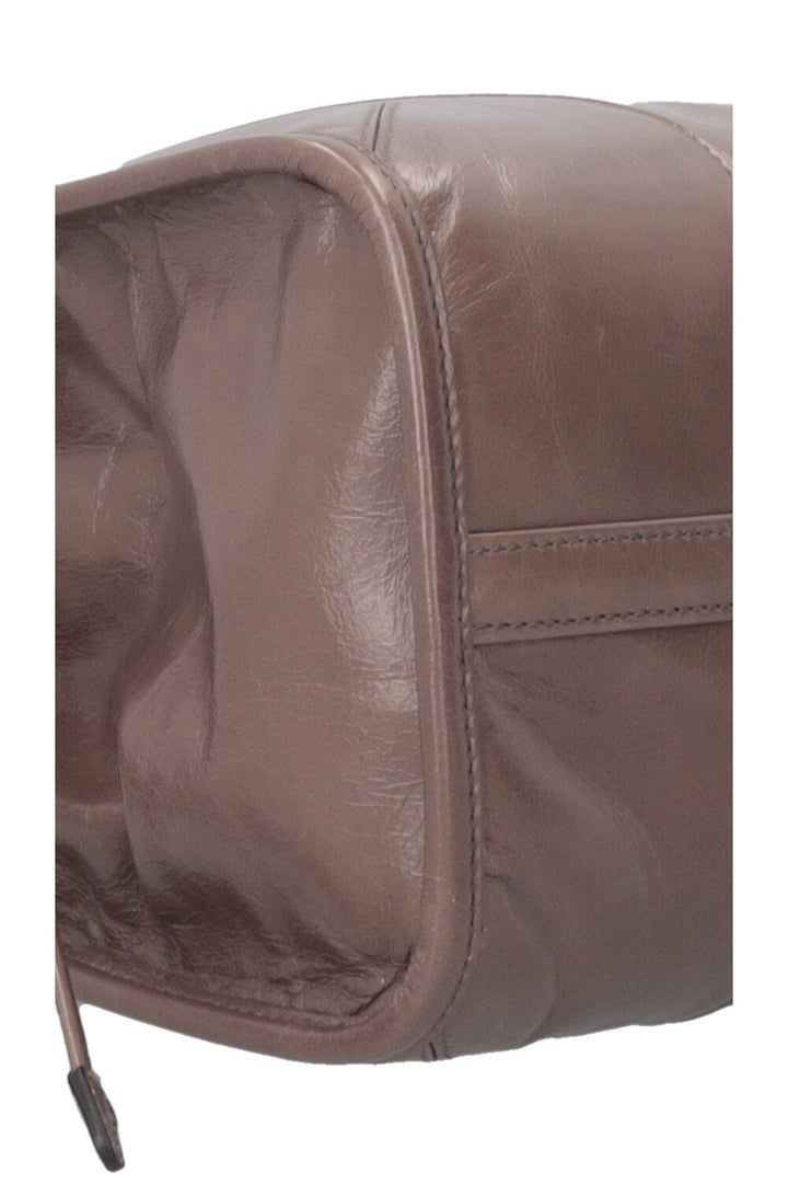 PRADA Bonnie Shoulder Bag Large Leather Taupe