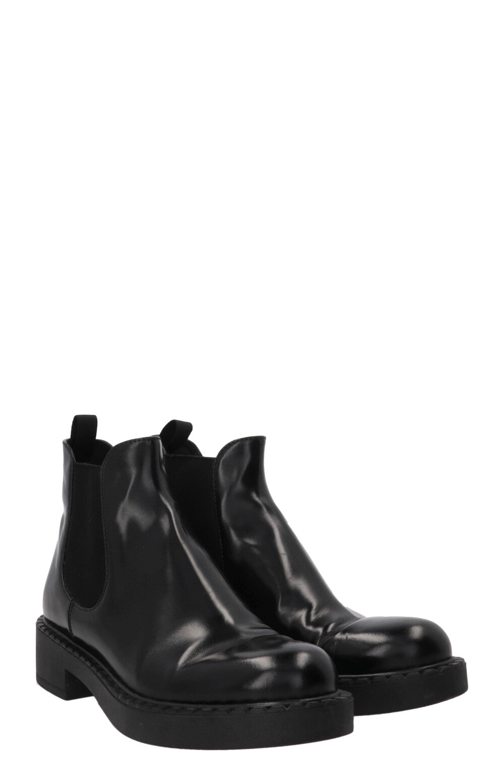 PRADA Leather Boots Black