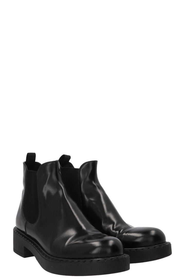 PRADA Leather Boots Black