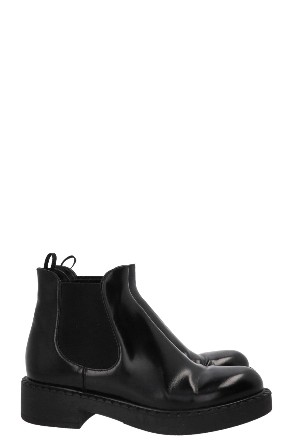 PRADA Leather Boots Black