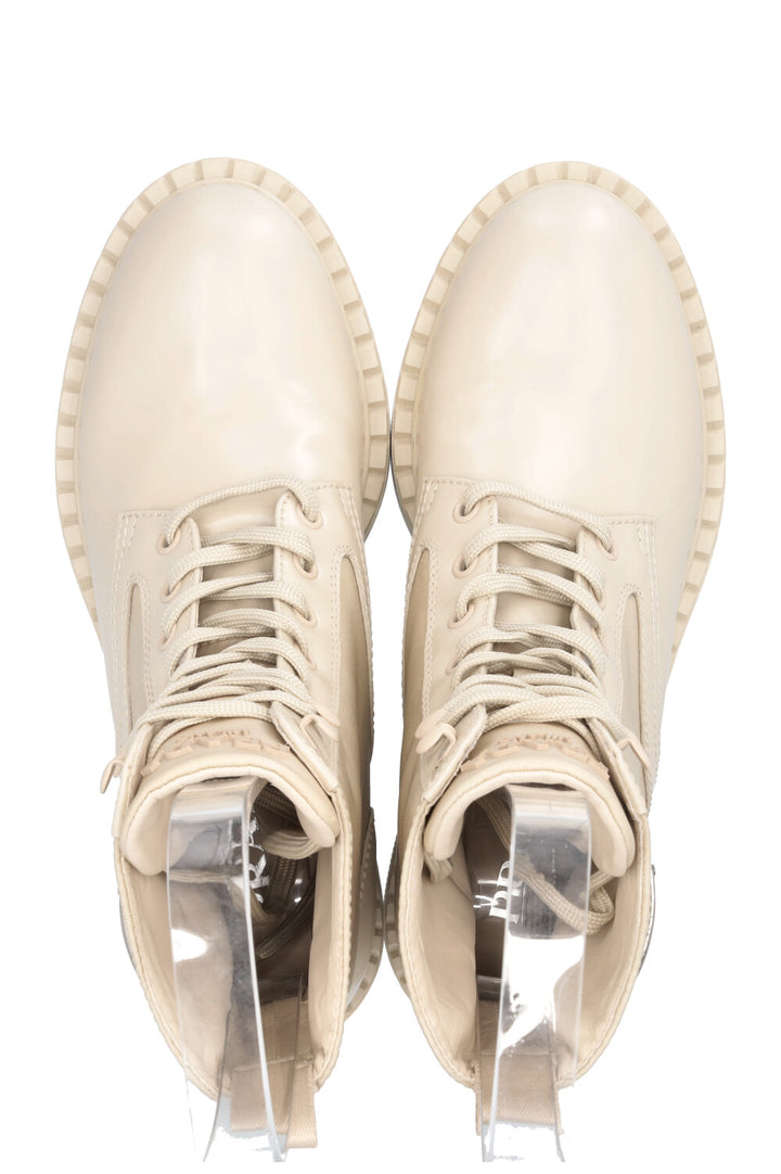 PRADA Brushed Re-Nylon Boots Beige