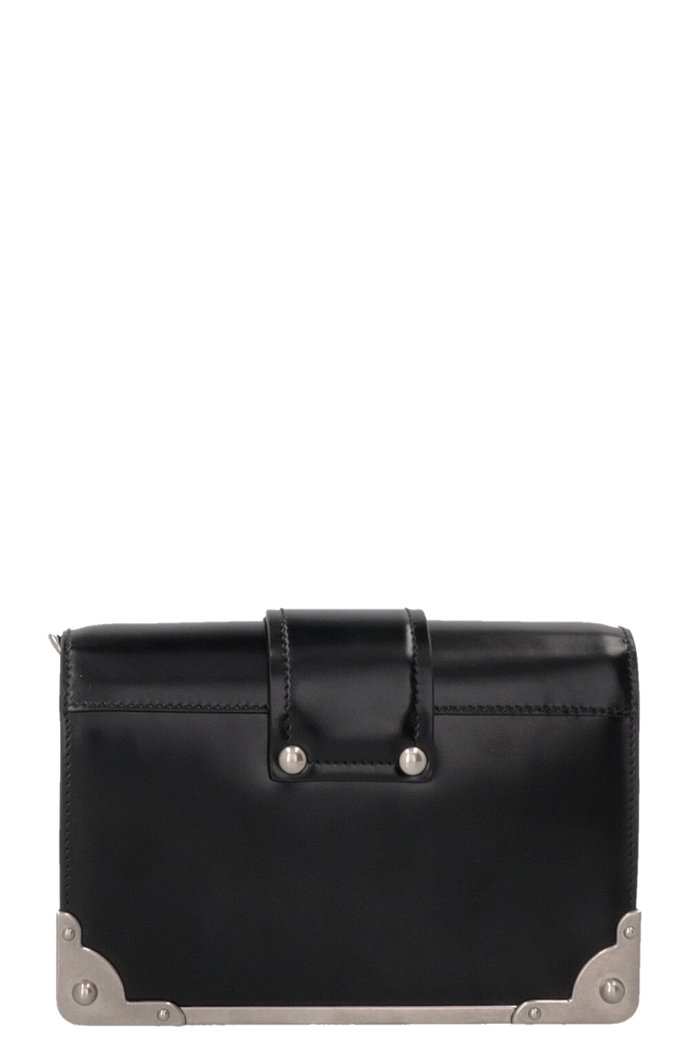 PRADA Cahier Bag Silver Black