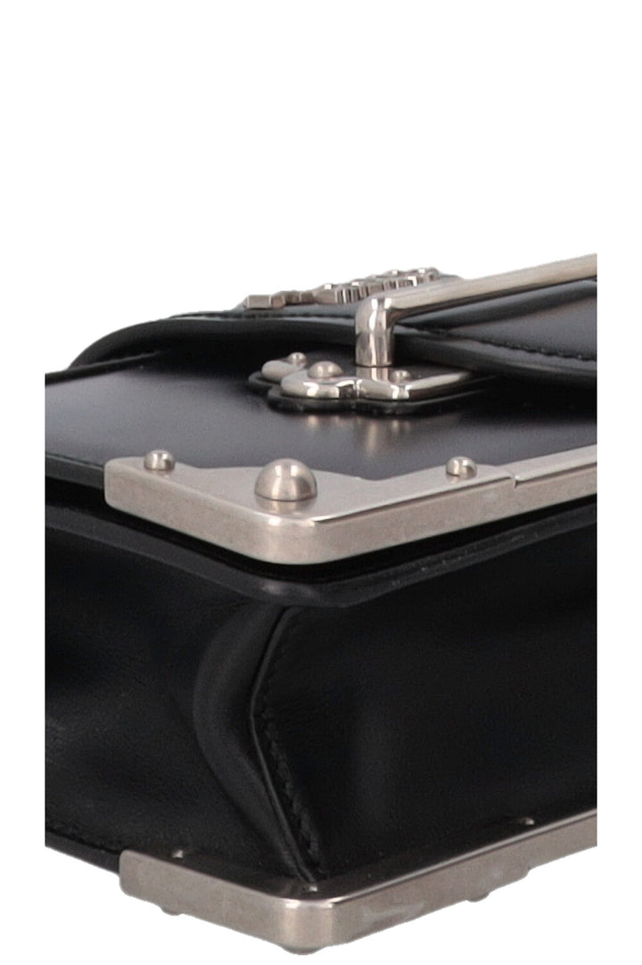 PRADA Cahier Bag Silver Black