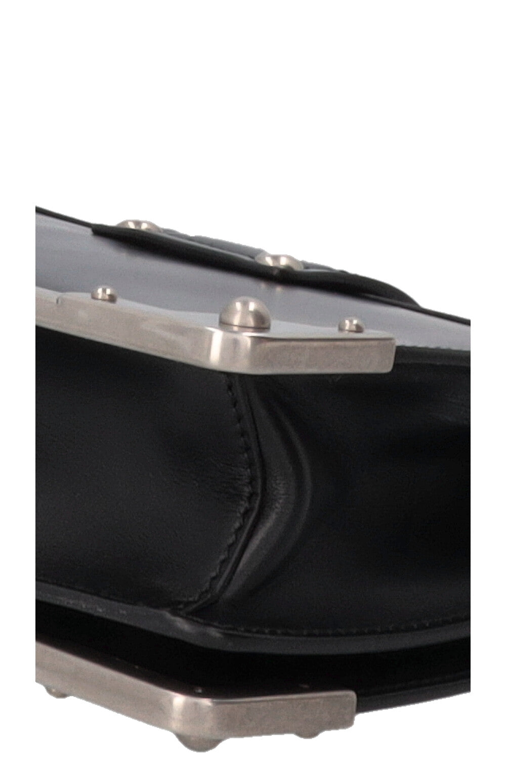 PRADA Cahier Bag Silver Black