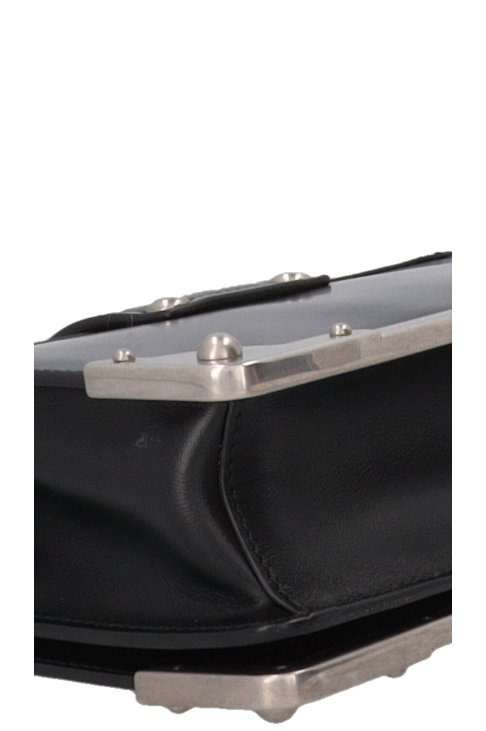 PRADA Cahier Bag Silver Black