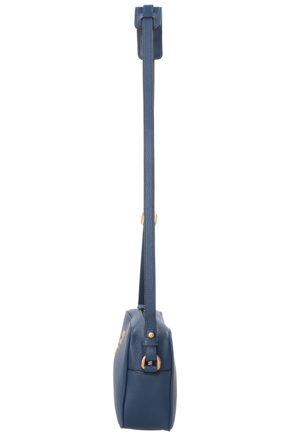 PRADA Camera Bag Leather Blue