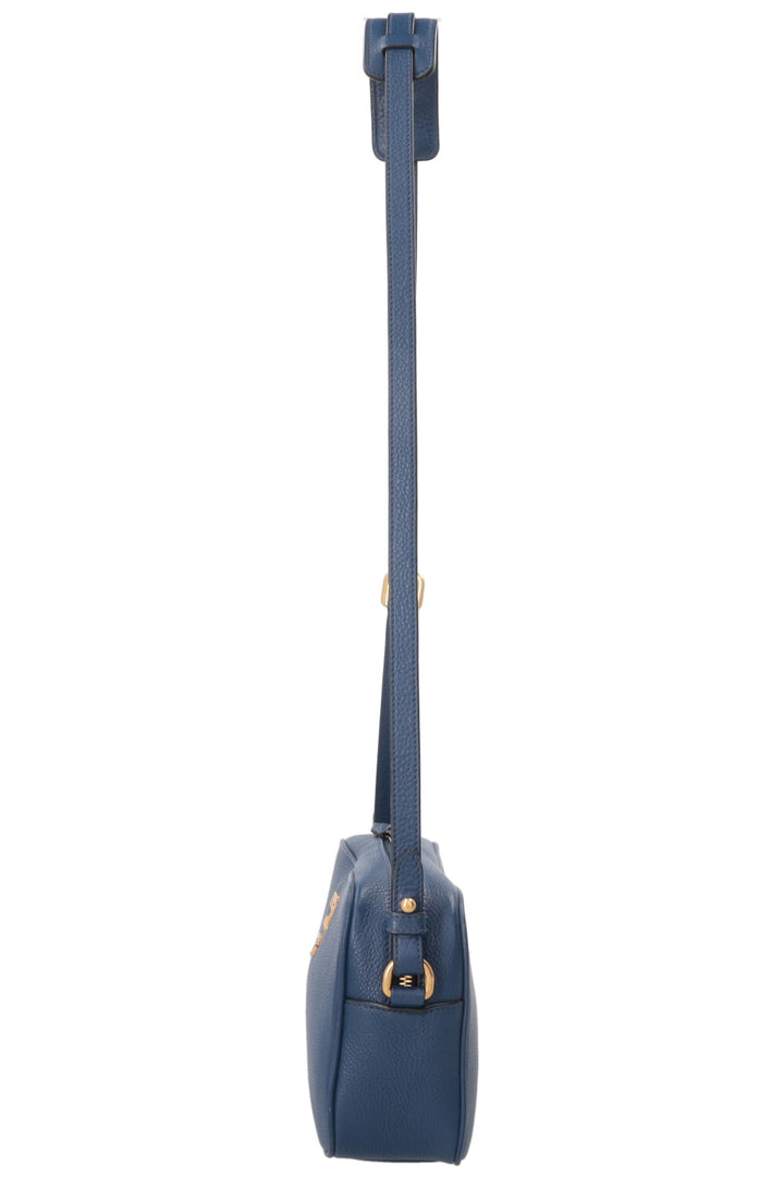 PRADA Camera Bag Leather Blue