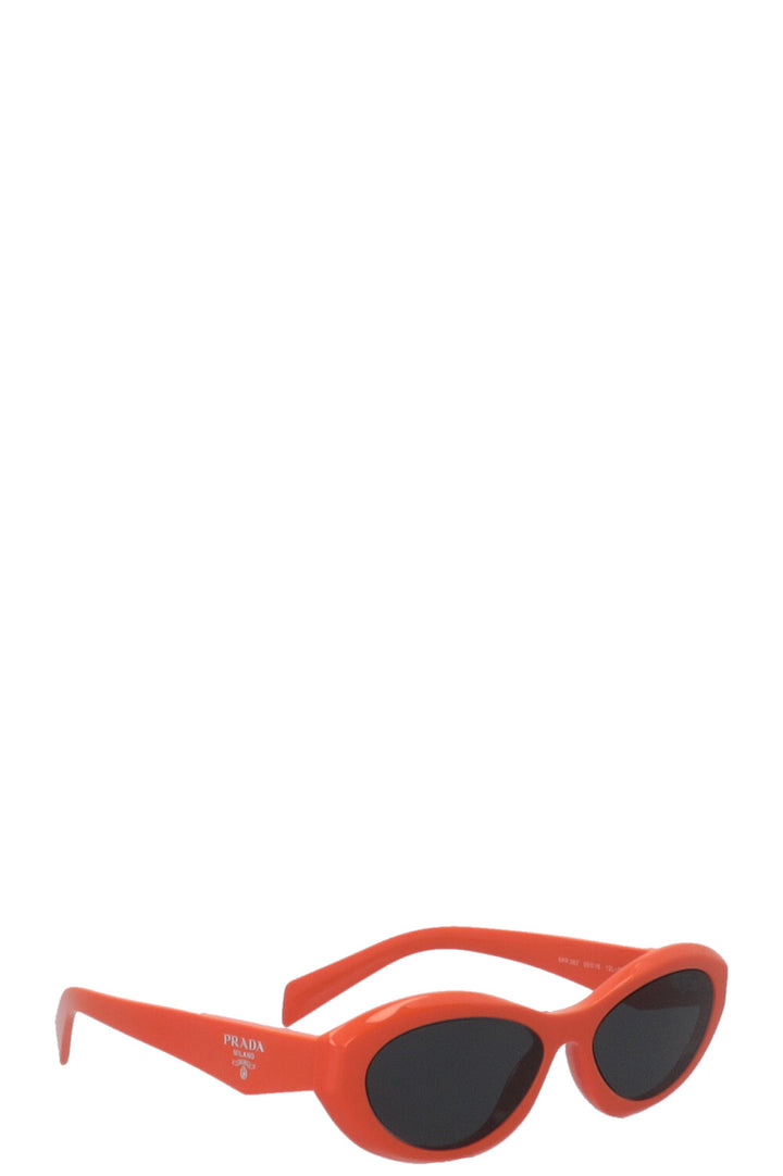 PRADA Lunettes de soleil œil de chat acétate orange SPR 26Z