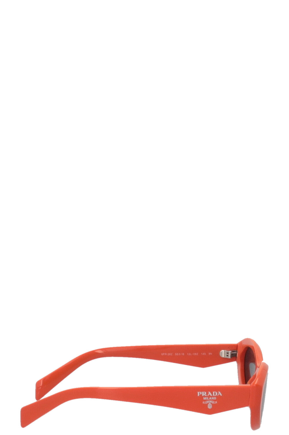 PRADA Lunettes de soleil œil de chat acétate orange SPR 26Z