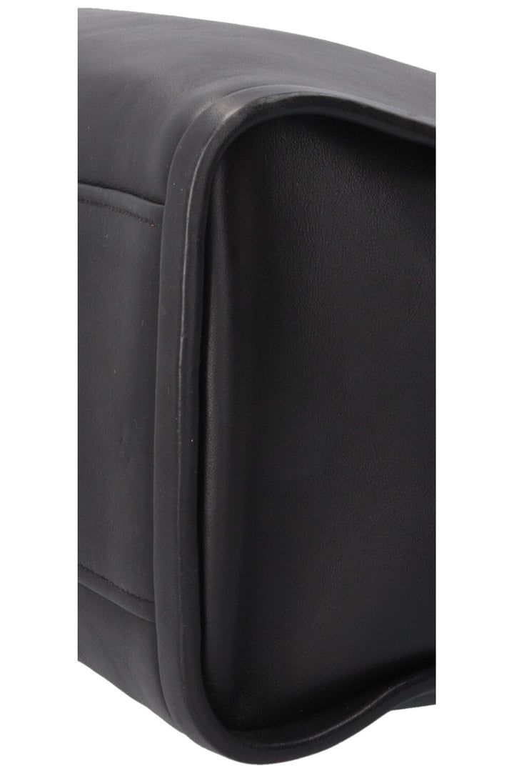PRADA Concept Double Zip Tote Bag Leather Black