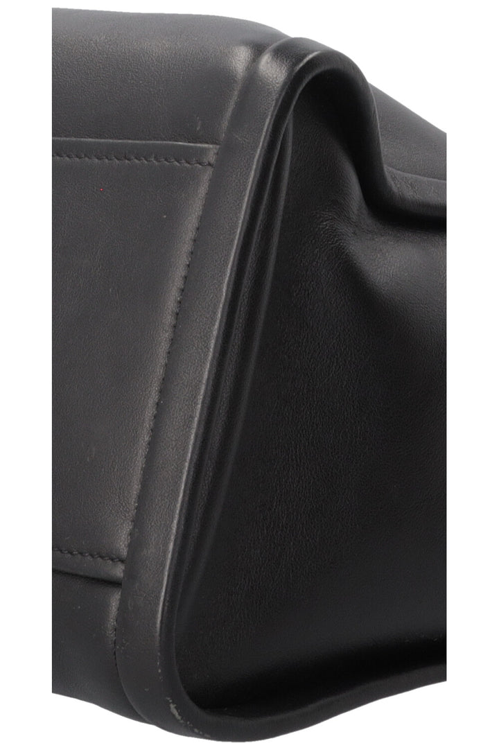 PRADA Concept Double Zip Tote Bag Leather Black