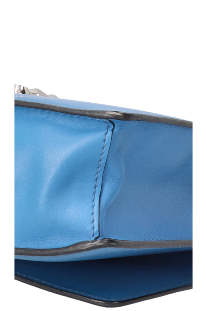 PRADA Electra Studs Bag Leather Blue