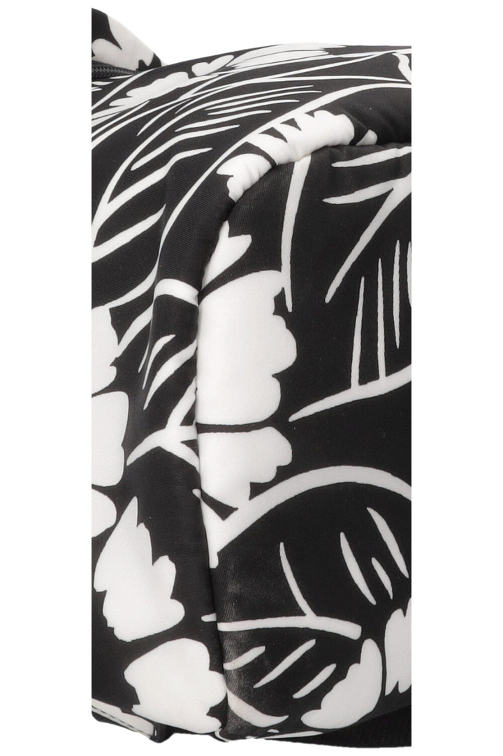 Sac à dos PRADA à imprimé floral en nylon noir