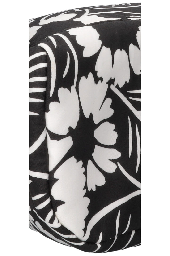 Sac à dos PRADA à imprimé floral en nylon noir