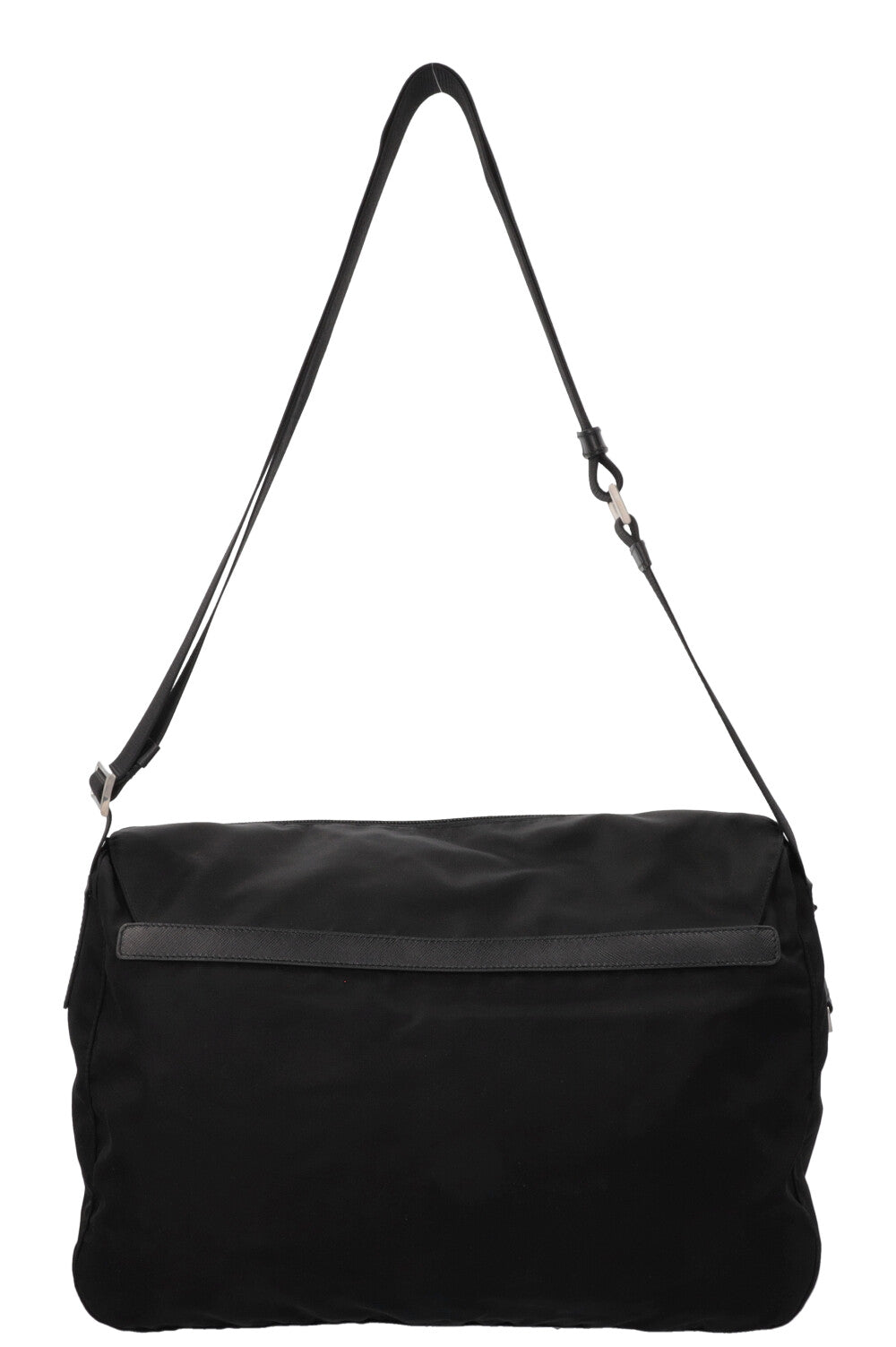 Sac bandoulière PRADA à poche avant en Re-Nylon noir