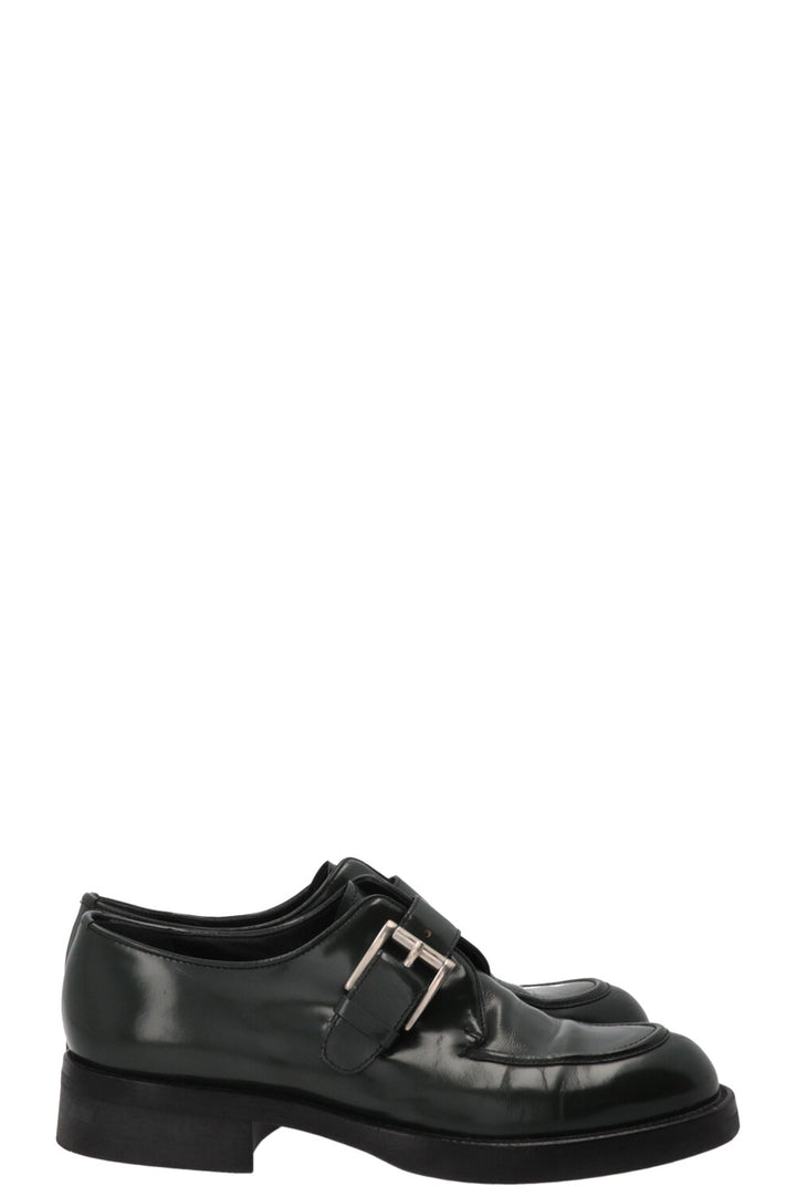 PRADA Loafers Patent Green