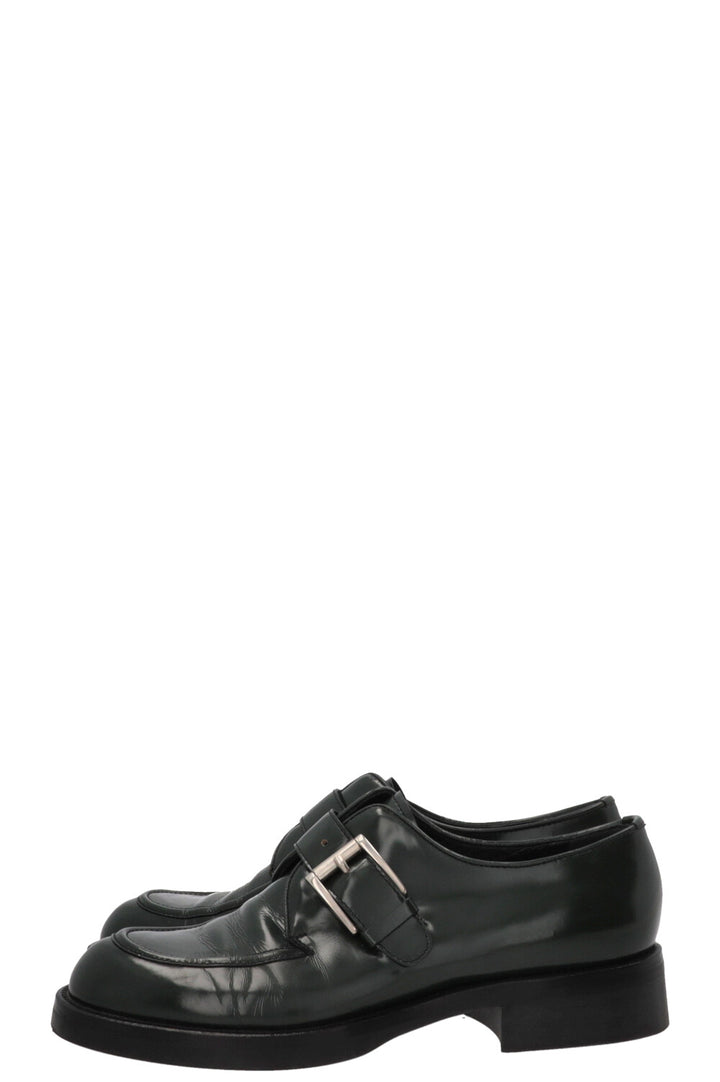 PRADA Loafers Patent Green