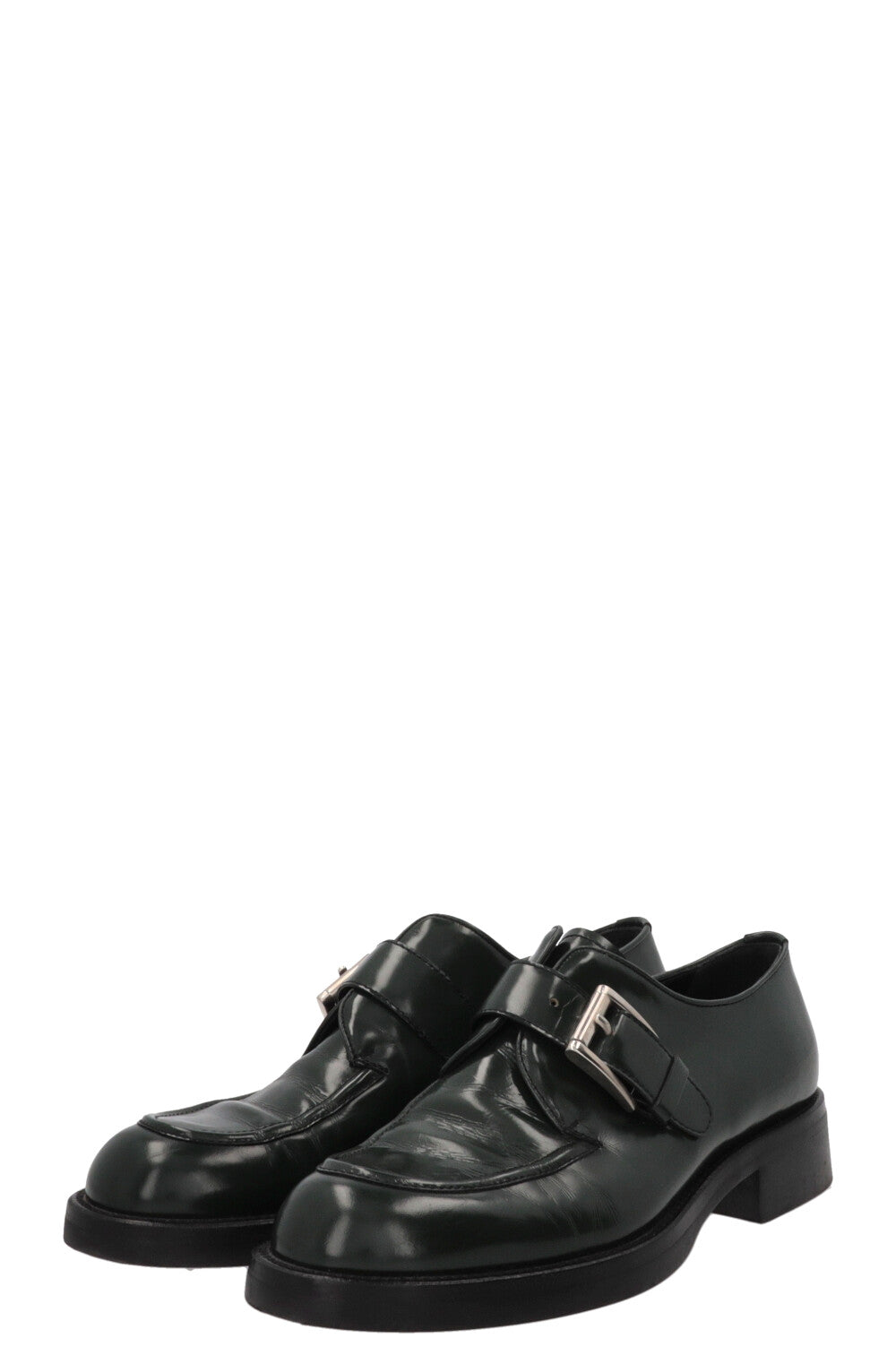 PRADA Loafers Patent Green