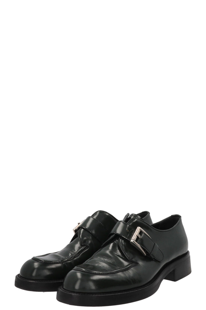 PRADA Loafers Patent Green