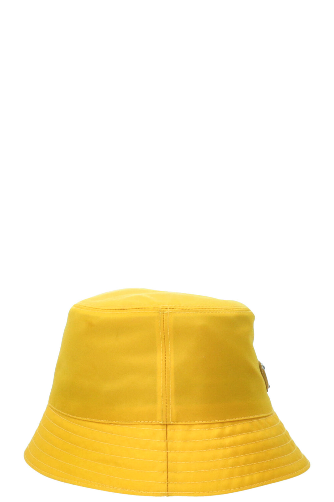 PRADA Logo Bucket Hat Nylon Yellow