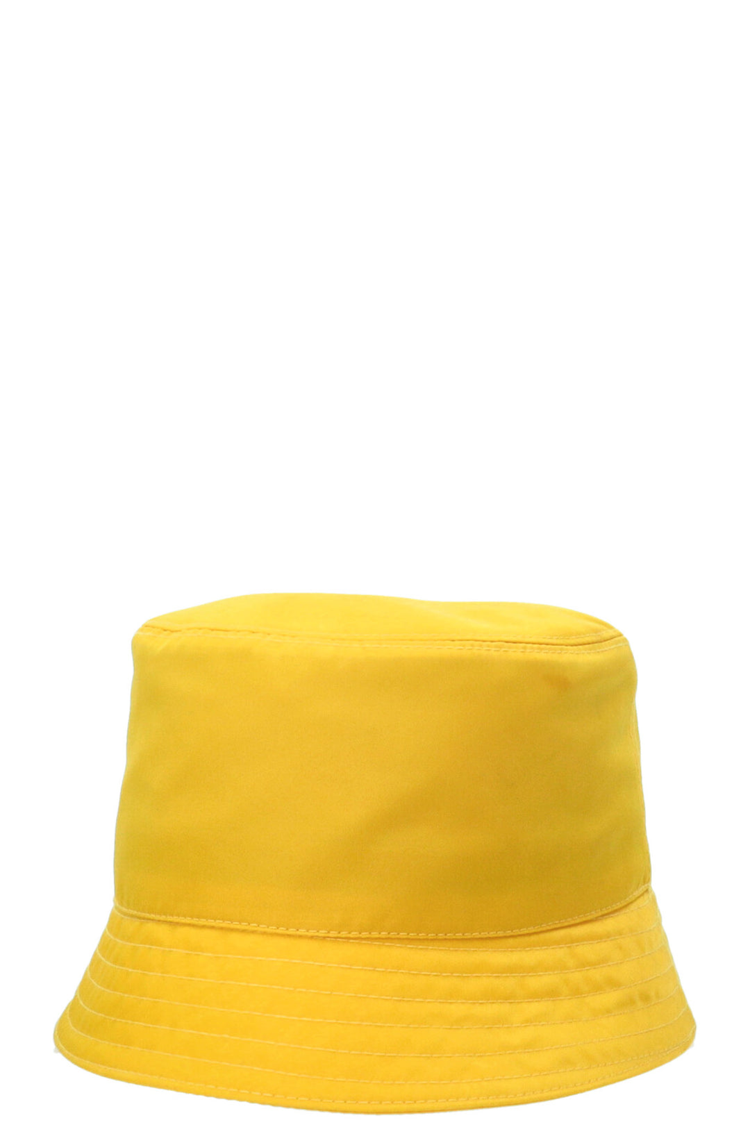 PRADA Logo Bucket Hat Nylon Yellow