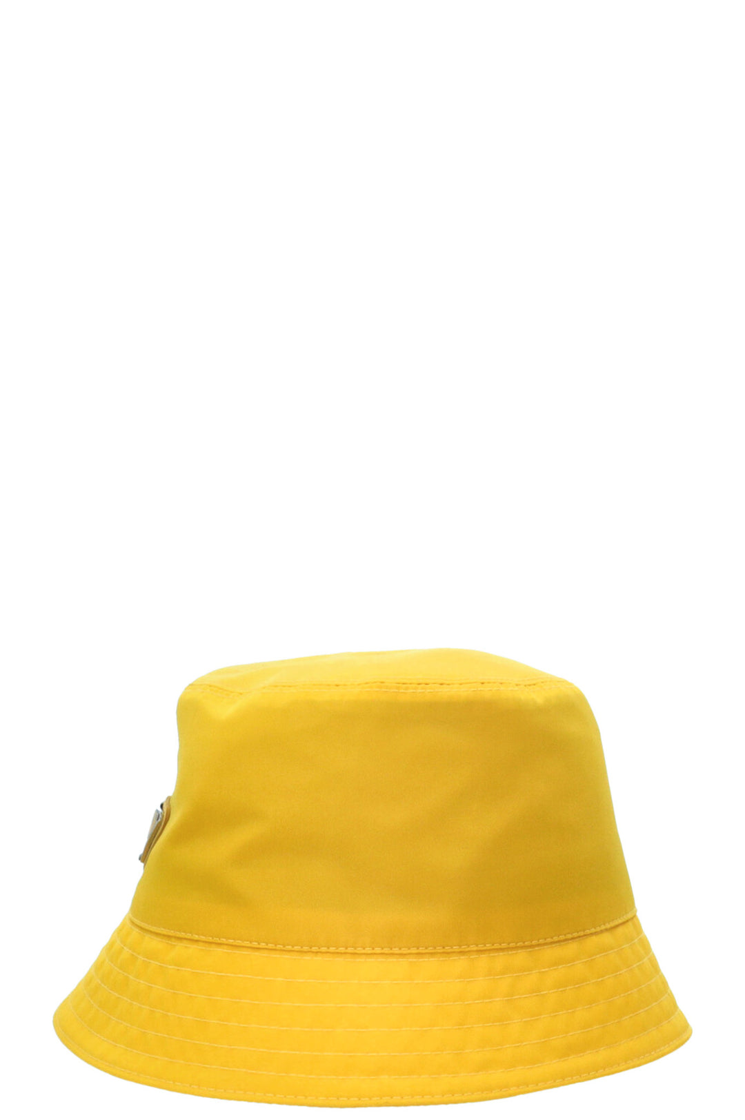 PRADA Logo Bucket Hat Nylon Yellow
