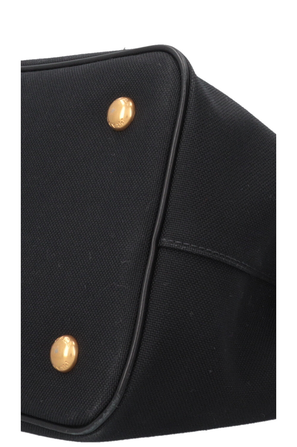 PRADA Logo Tote Bag Canvas Black