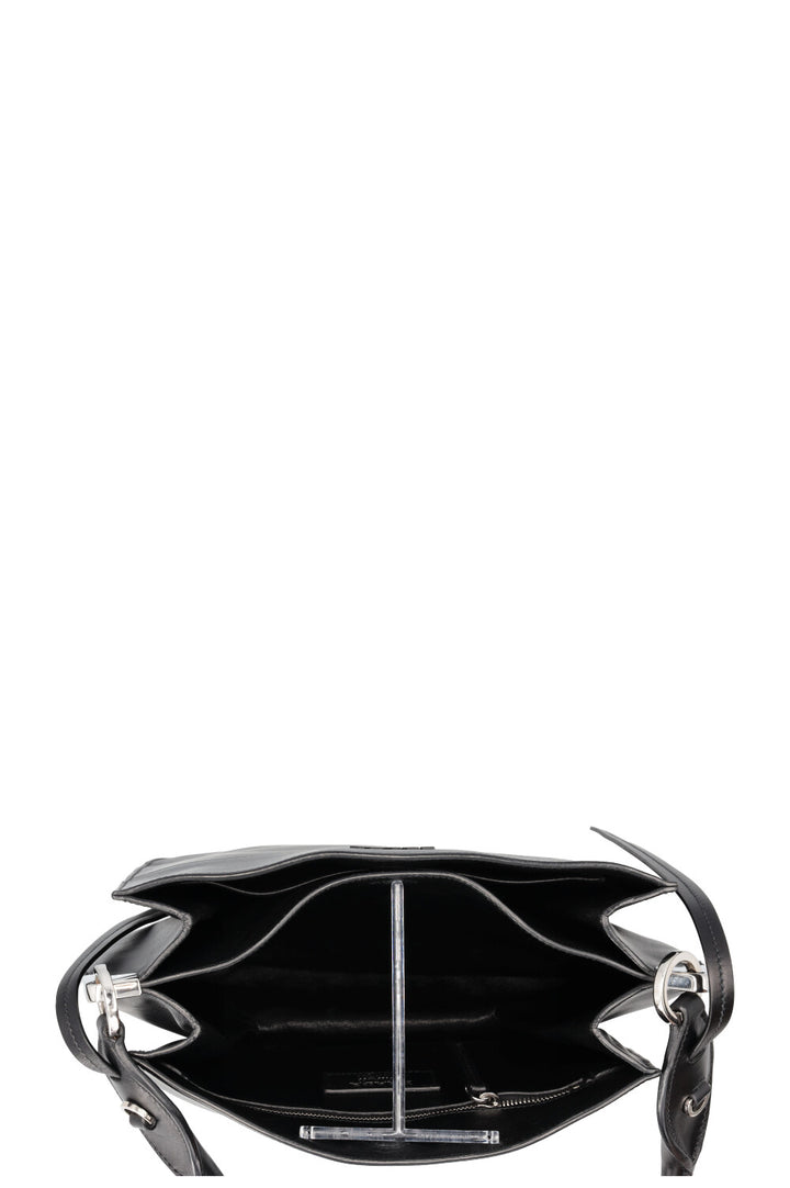 PRADA Margit Shoulder Bag Leather Black