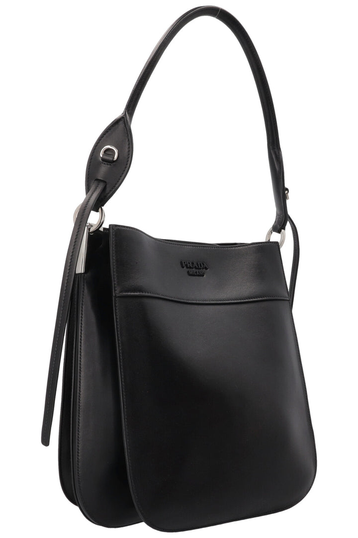 PRADA Margit Shoulder Bag Leather Black