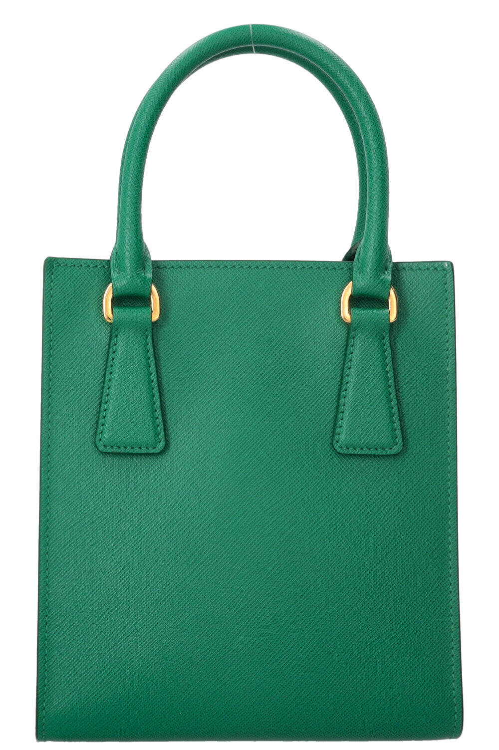 PRADA Mini sac en cuir Saffiano vert