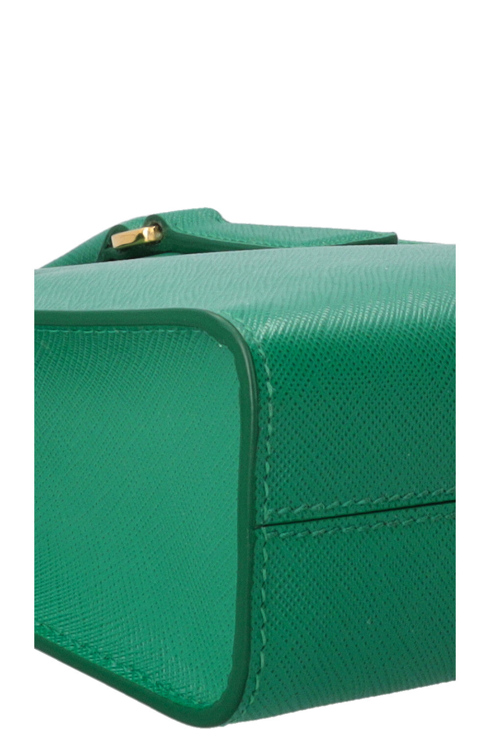 PRADA Mini sac en cuir Saffiano vert