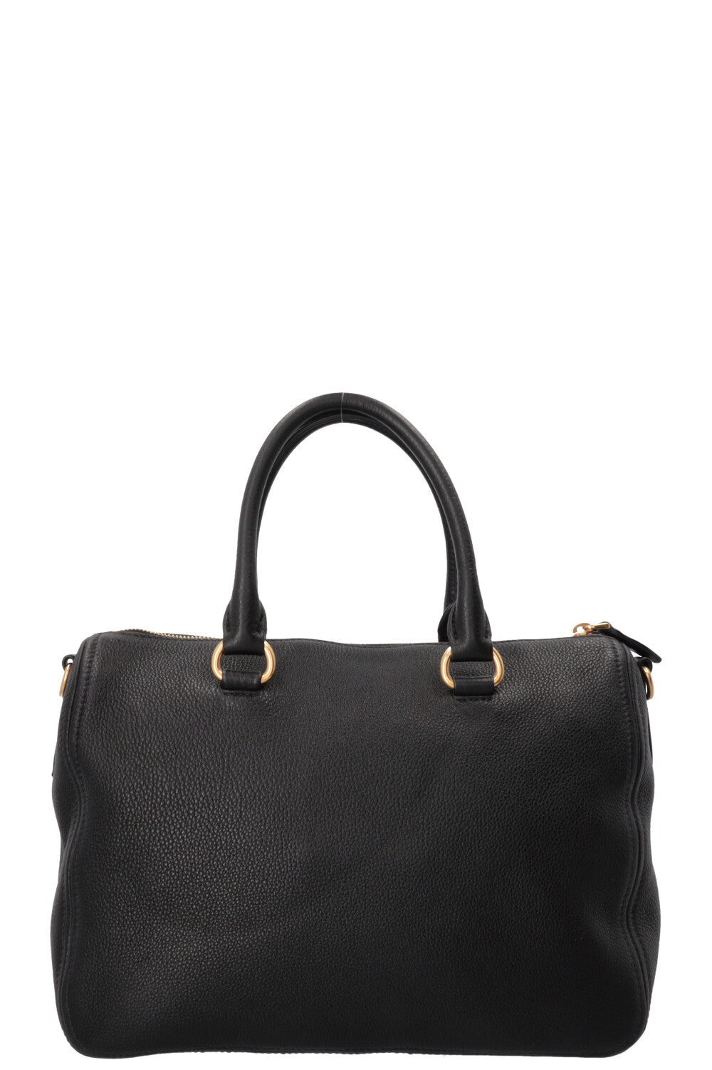 PRADA Phenix Bowling Bag Leather Black