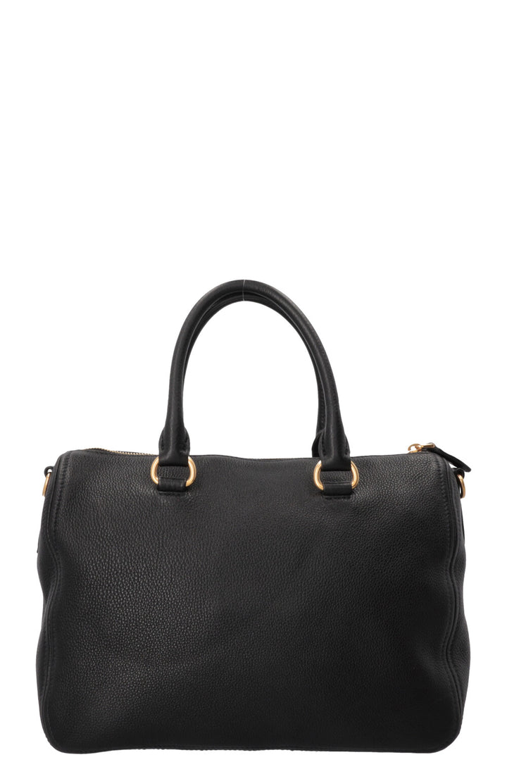 PRADA Phenix Bowling Bag Leather Black