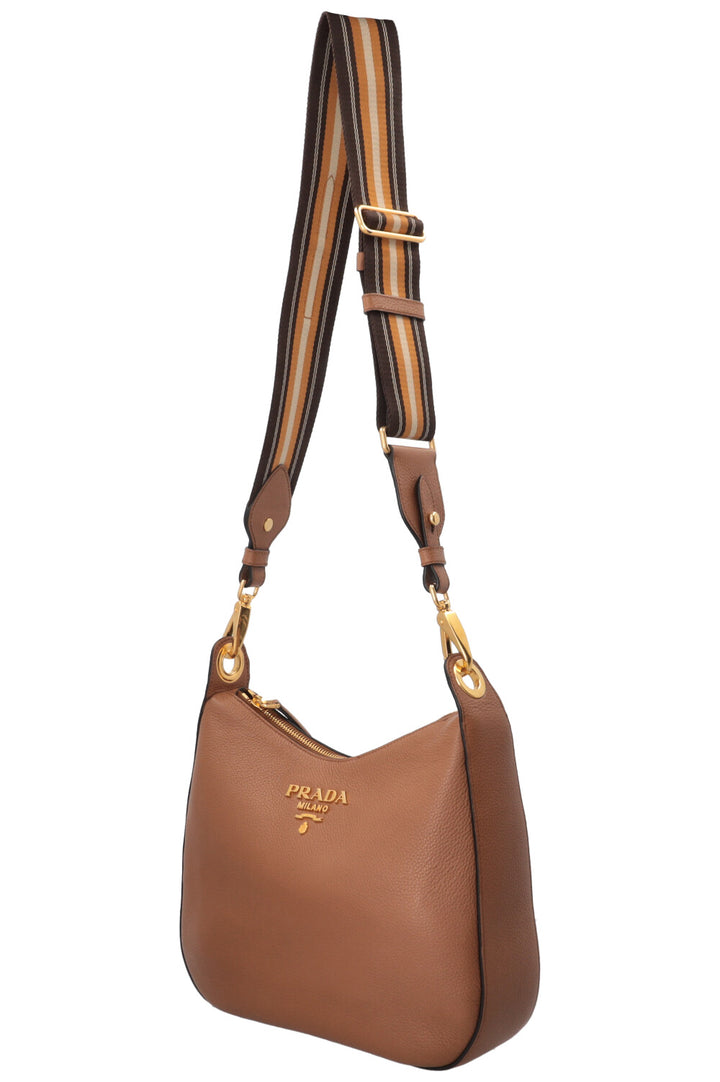 PRADA Phenix Crossbody Bag Leather Brown