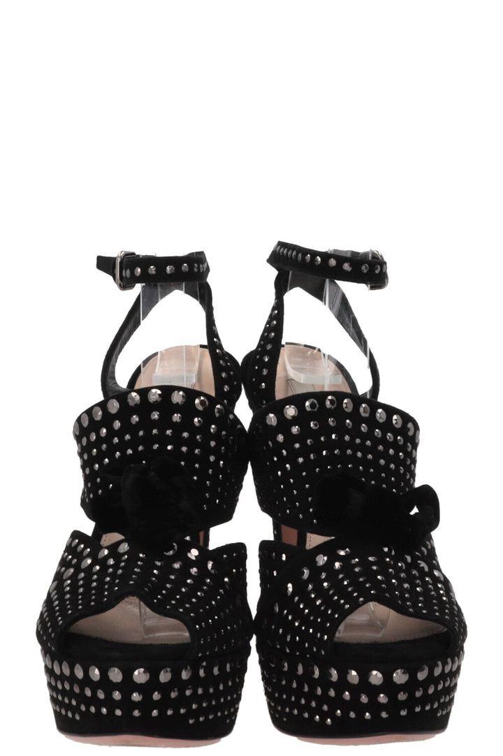 PRADA Platform Heels Studs Black