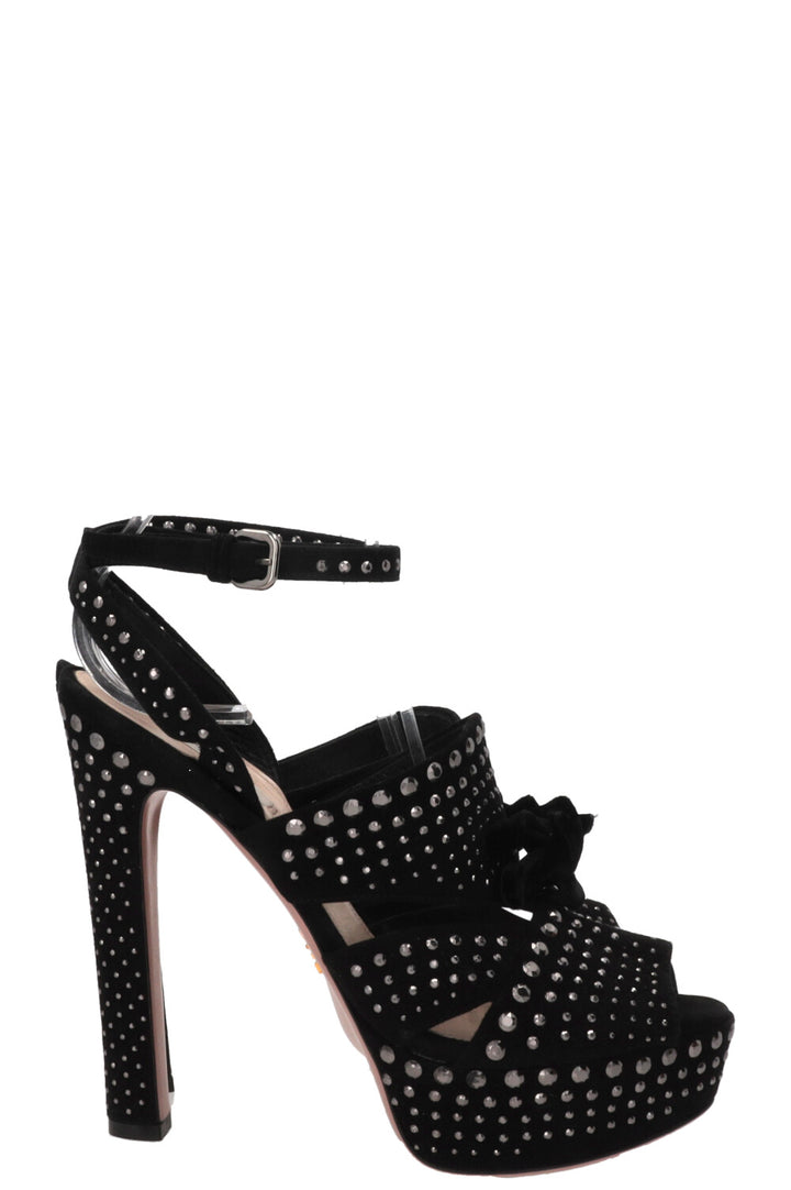 PRADA Platform Heels Studs Black