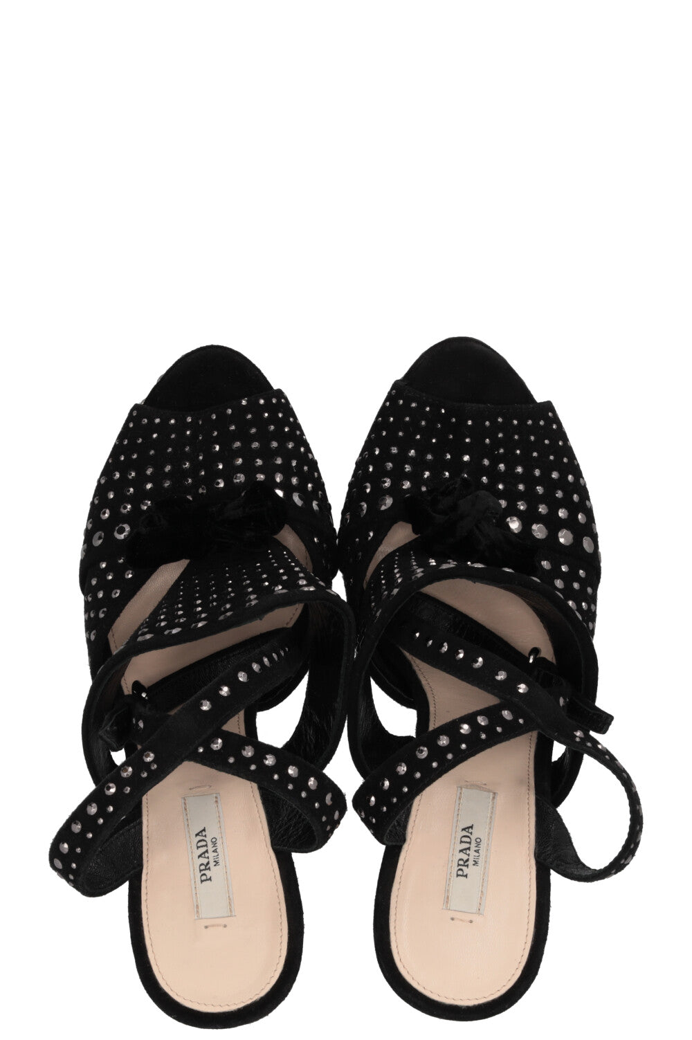 PRADA Platform Heels Studs Black