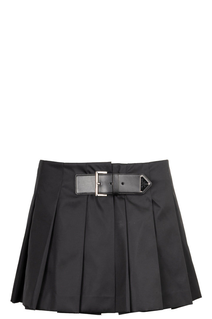 PRADA Pleated Skirt Re-Nylon Black