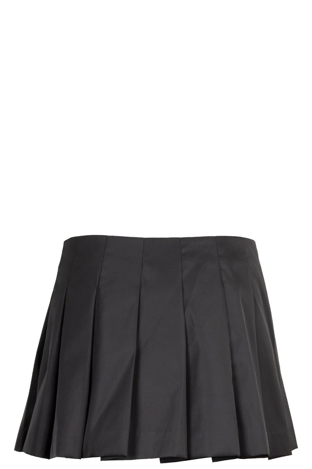 PRADA Pleated Skirt Re-Nylon Black