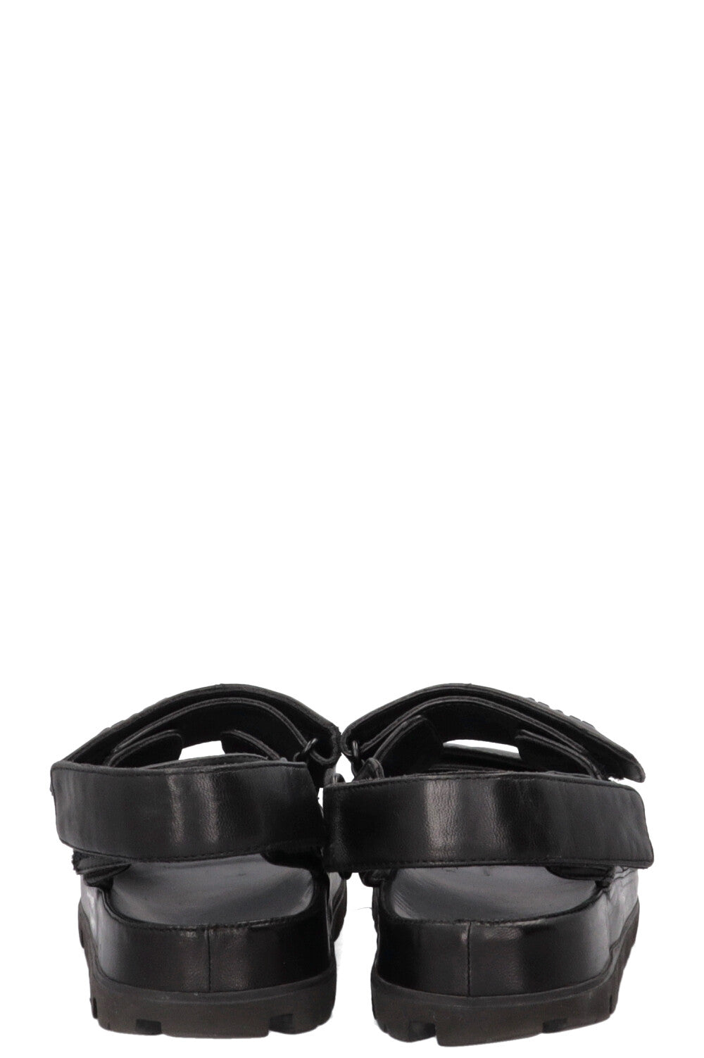 PRADA Quilted Sandals Nappa Leather Black