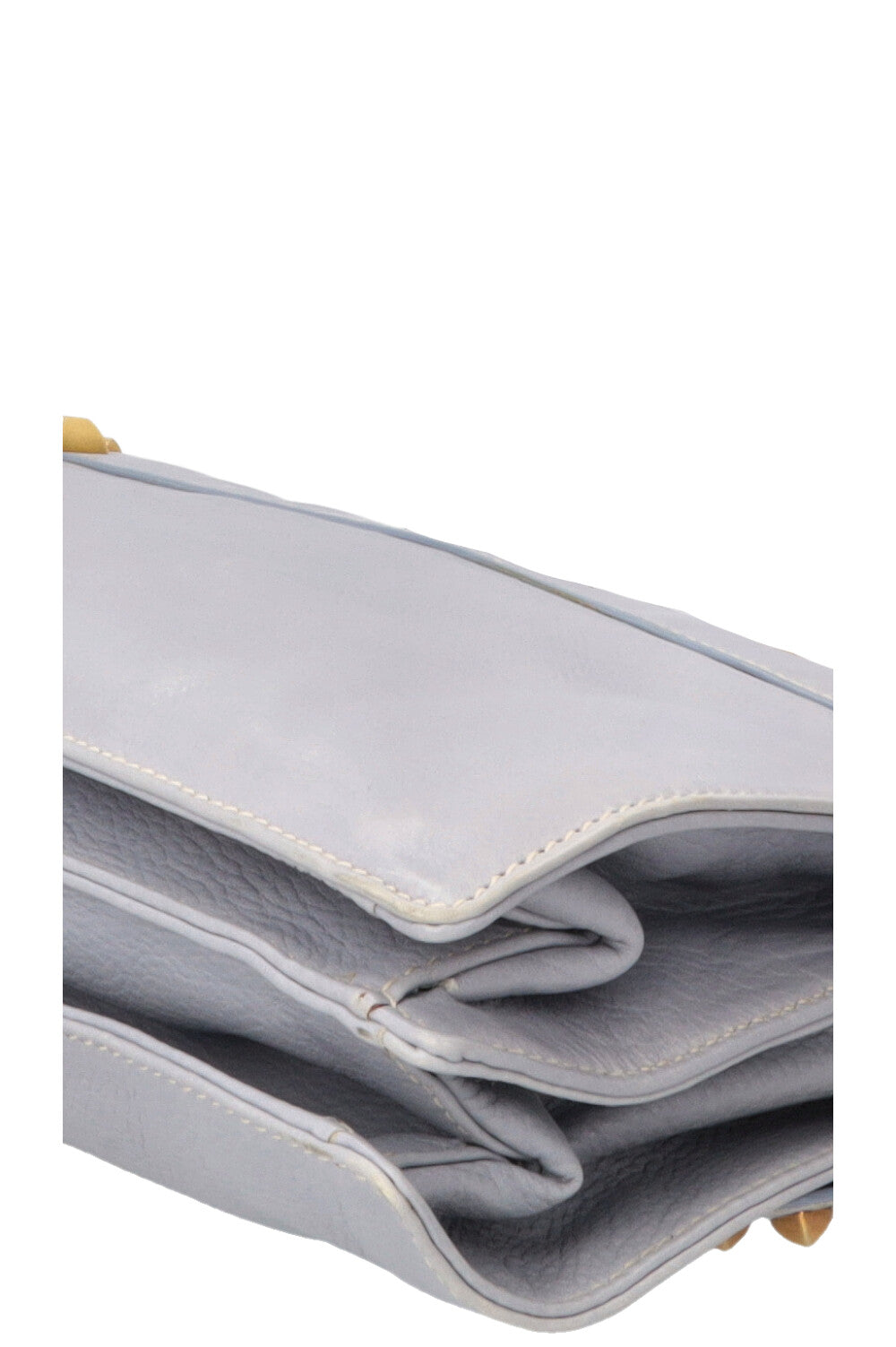 PRADA Shoulder Bag Leather Blue