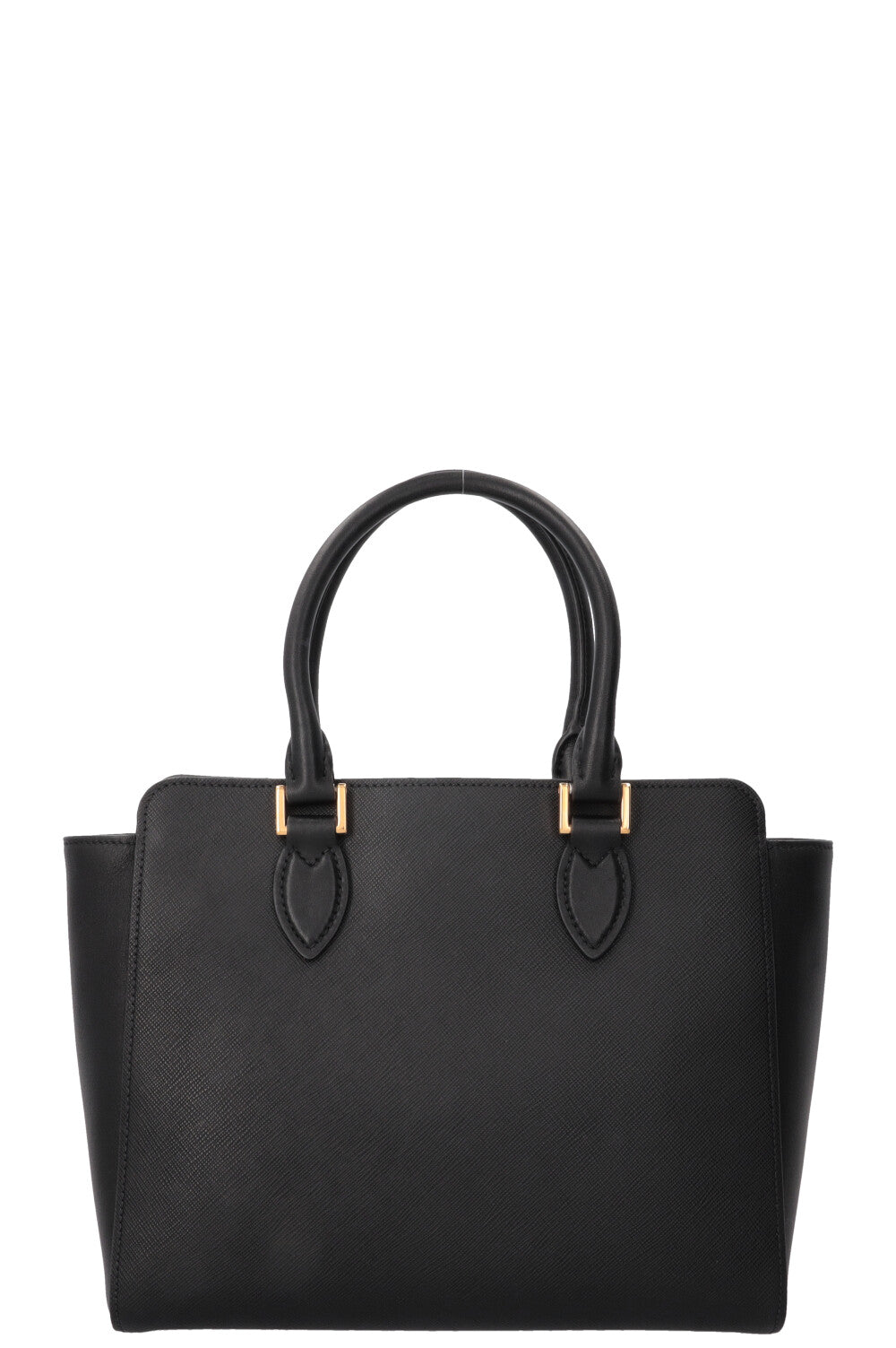 Petit sac cabas PRADA 2 en 1 en cuir Saffiano noir