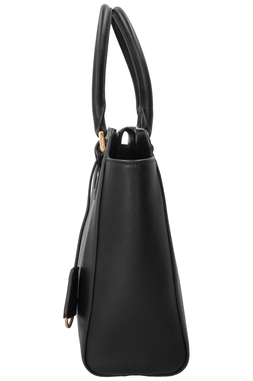 Petit sac cabas PRADA 2 en 1 en cuir Saffiano noir
