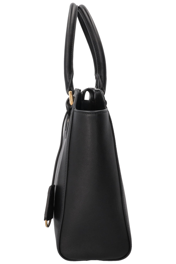 Petit sac cabas PRADA 2 en 1 en cuir Saffiano noir